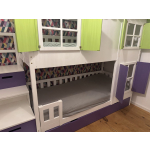 Kinderbett aus Massivholz mit Treppe und höchstem Sicherheitsstandard