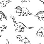 Tapete für Kinder mit Dinosauriern, Tieren 1 Rolle