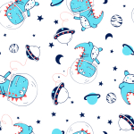 Tapete Dinosaurier Sterne Monde, Kinderzimmer 1 Rolle