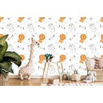 Tapete Pastelllöwen, Tiere, Jungenzimmer  1 Rolle