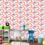 Tapete Meerjungfrauen, Wolken, Regenbogen, Mädchenzimmer 1 Rolle