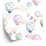 Tapete Ballons in zarten Farben 1 Rolle