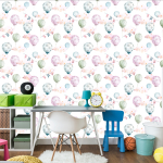 Tapete Ballons in zarten Farben 1 Rolle