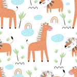 Tapete Tiere Safari Löwen Regenbogen, Jungenzimmer 1 Rolle