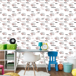 Tapete für Jungenzimmer Igel Tiere Wolken  1 Rolle