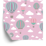 Tapete „Bunte Luftballons in den Wolken“  1 Rolle