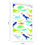 Tapete „Bunte Dinosaurier“, Kinderzimmer, 1 Rolle