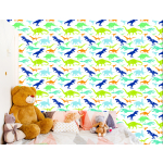 Tapete „Bunte Dinosaurier“, Kinderzimmer, 1 Rolle