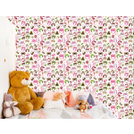 Tapete für Mädchenzimmer Bunte Eulen Vögel