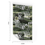 Tapete Fußball Schriftzüge 1 Rolle