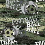 Tapete Fußball Schriftzüge 1 Rolle