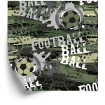 Tapete Fußball Schriftzüge 1 Rolle