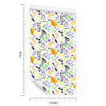 Tapete Modische Muster, mit Wasserfarben gemalt  1 Rolle