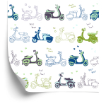 Tapete Retro-Roller