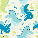 Tapete für Kinder – Dinosaurier 1 Rolle