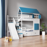 Doppelbett Kinder mit Rutsche