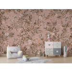 Verspielte Rotkehlchen – Vintage – Rosa