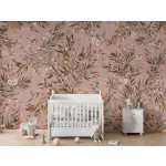 Verspielte Rotkehlchen – Vintage – Rosa