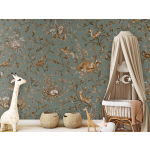 Verspielter Wald – Vintage – Grün