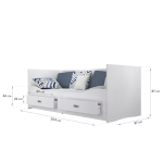 Jugendbett Wonderful (Weiß)