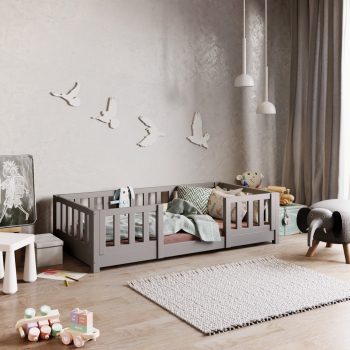 Holzkinderbett mit Schienen Modell Style