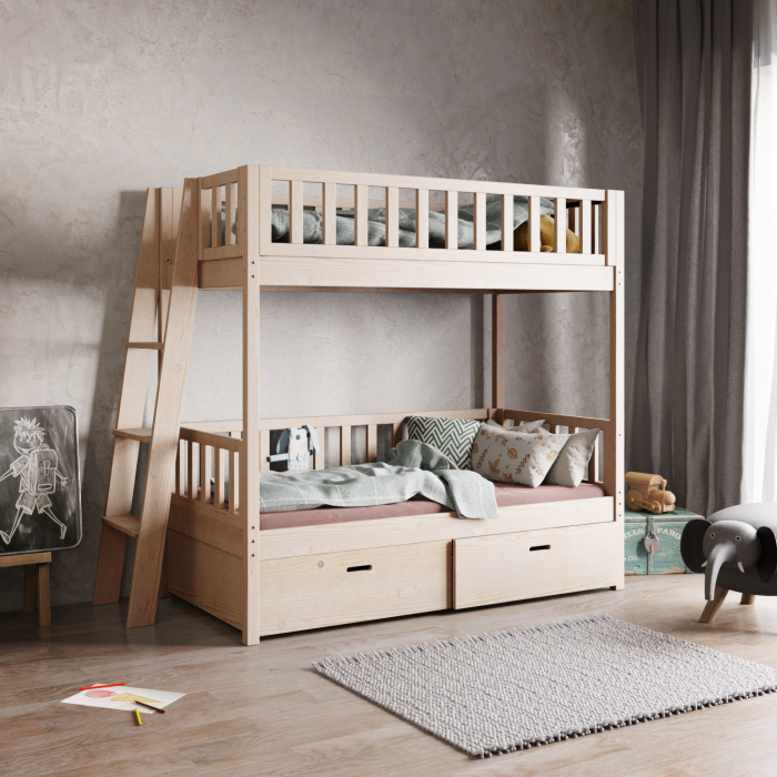 Etagenbett aus Holz