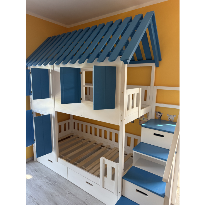 Hochbett mit treppe