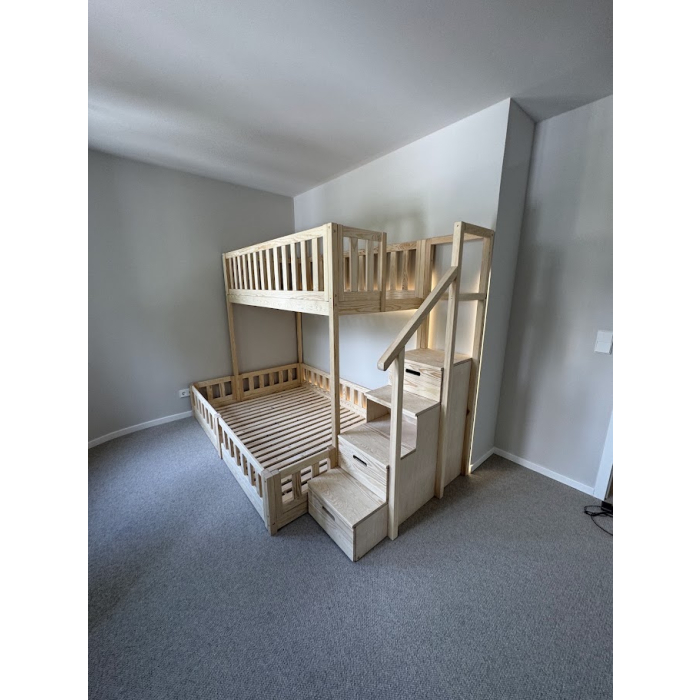 sicheres Etagenbett mit 40 cm hohem Rausfallschutz