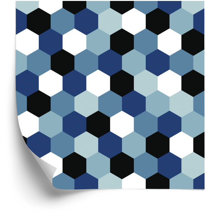 Geometrische Tapete für Jugendzimmer für Jungen, 1 Rolle