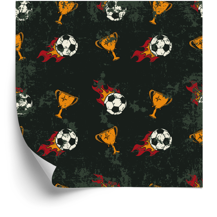 Tapete für Jungenzimmer, Fußball  1 Rolle
