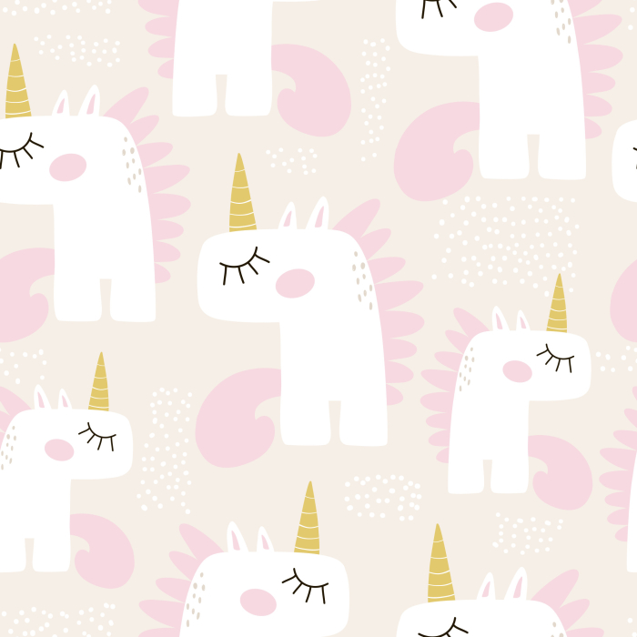 Wallpaper für Kinder – Schlafende Einhörner