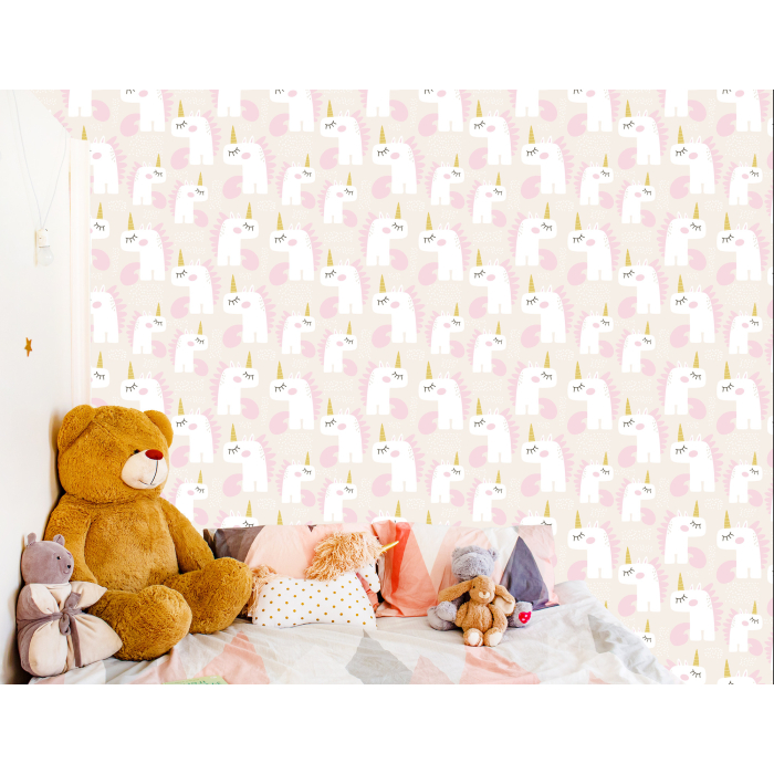 Wallpaper für Kinder – Schlafende Einhörner