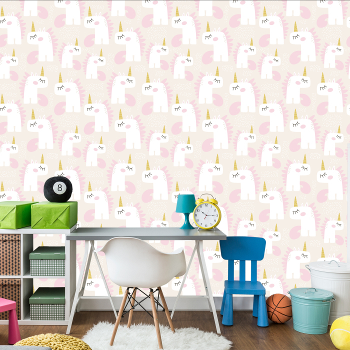 Wallpaper für Kinder – Schlafende Einhörner