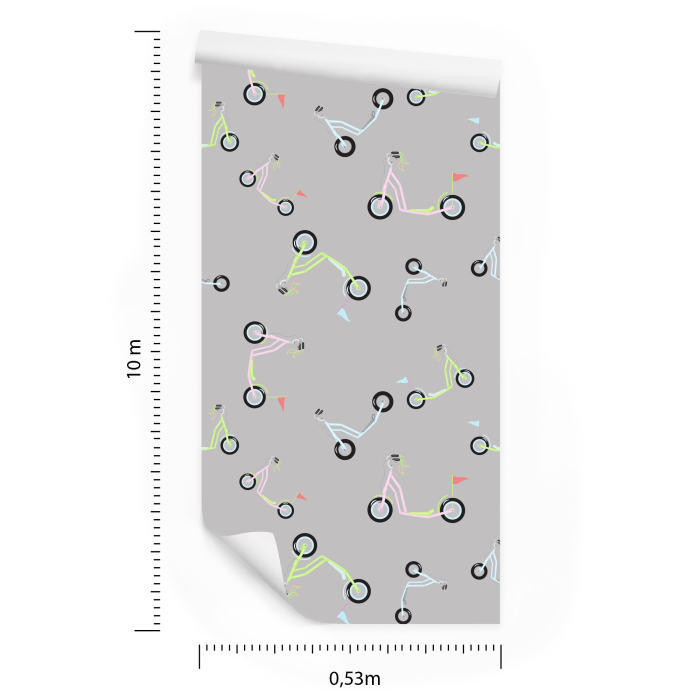 Tapete „Bunte Roller“ 1 Rolle