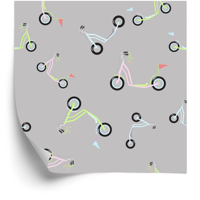 Tapete „Bunte Roller“ 1 Rolle