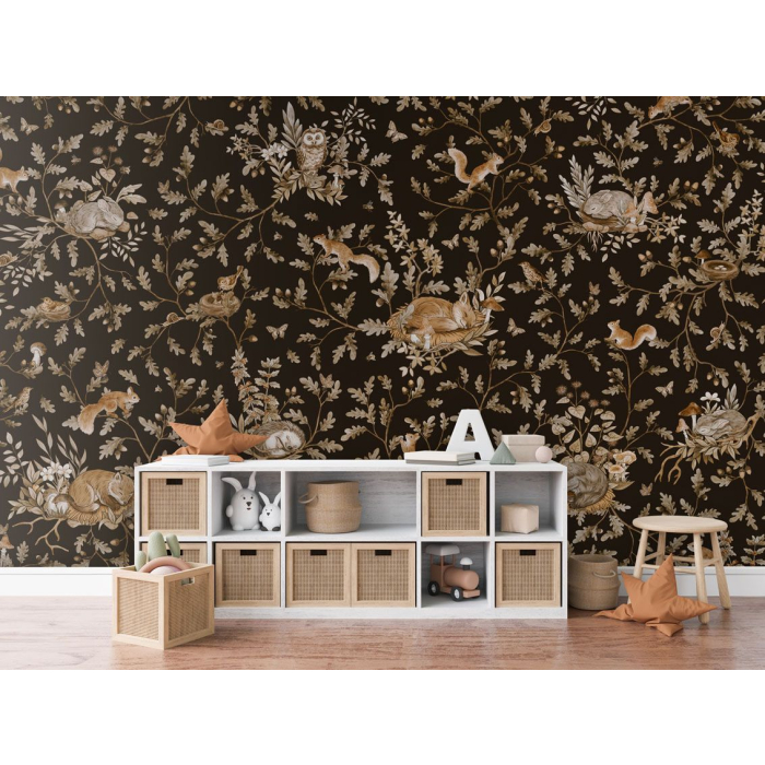 Playful Woods - Vintage - Black