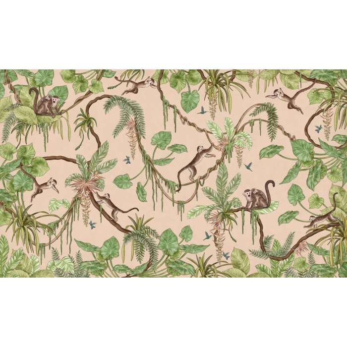 Verspielte Affen – Beige
