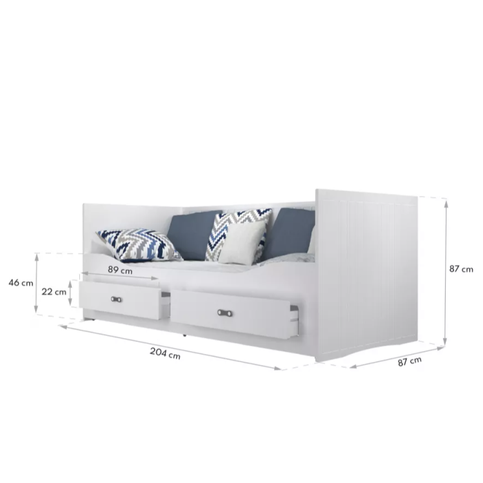Jugendbett Wonderful (Weiß)