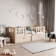 Holzkinderbett mit Schienen Modell Style mit Schubladen