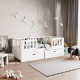 Holzkinderbett mit Schienen Modell Style mit Schubladen