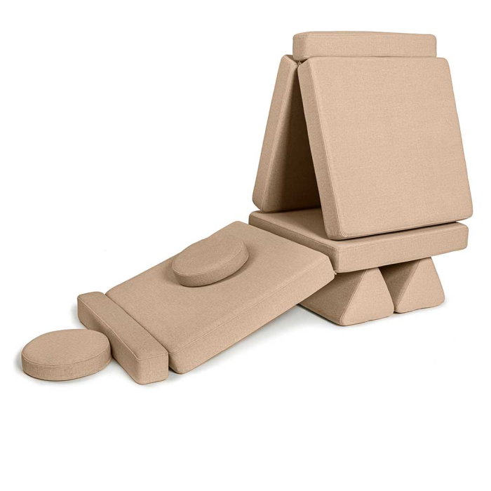 Kindersofa Karamell – sanfte Farbe, komfortables Design